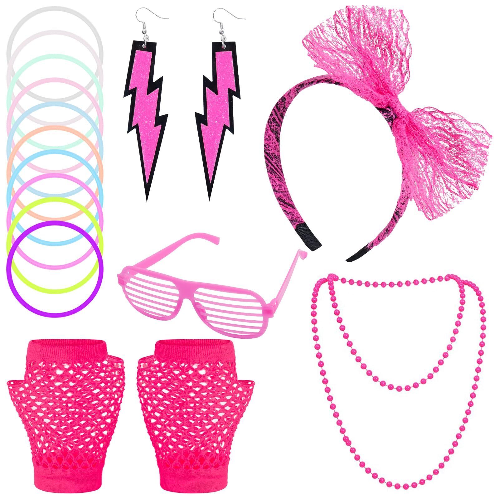 1749 80s Fancy Dress Costumes Accessoriess Lace Headband